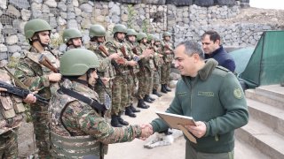 The Chairman of the Investigative Committee Artur Poghosyan with RA Minister of Defense Suren Papikyan Visited Southeastern Border Zone of the Republic